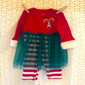 Christmas one piece with hat - Newborn